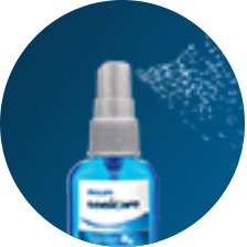 Pictogram 'maak korte metten met bacteri&euml;n die slechte adem veroorzaken'