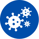 Pictogram van schimmelsporen