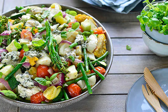 Italiaanse groenten met gorgonzola